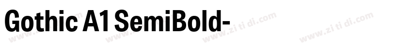 Gothic A1 SemiBold字体转换